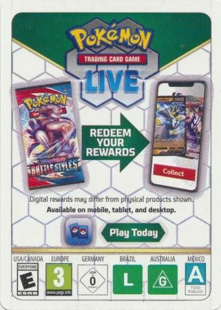 Scarlet & Violet Unused Booster Pack Code Card (Pokemon TCG Live)