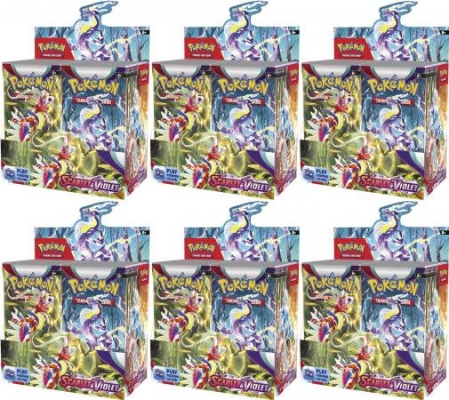 Scarlet & Violet Sealed Case of 6 Booster Boxes (Pokemon)