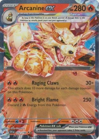 032/198 - Arcanine ex - Ultra Rare