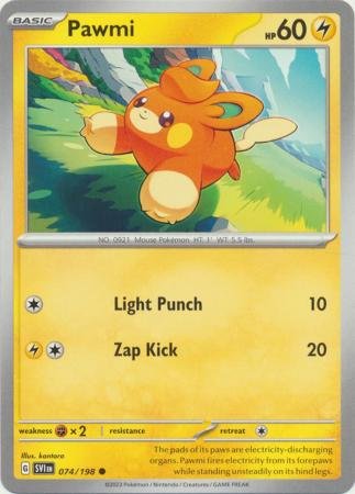 074/198 - Pawmi - Common Reverse Holo