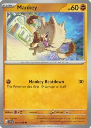 107/198 - Mankey - Common