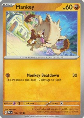 107/198 - Mankey - Common