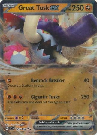 123/198 - Great Tusk ex - Ultra Rare
