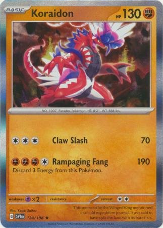 124/198 - Koraidon - Holo Rare