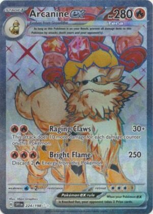 224/198 - Arcanine ex - Full Art Secret Rare