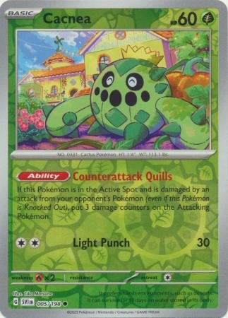 005/198 - Cacnea - Common Reverse Holo