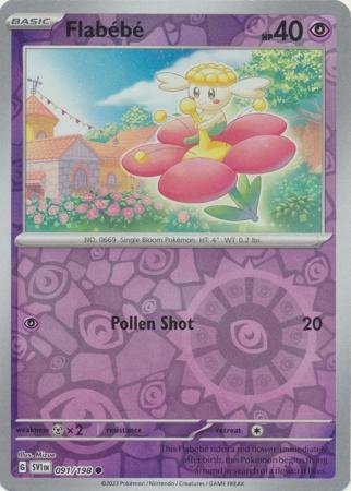 091/198 - Flabebe - Common Reverse Holo