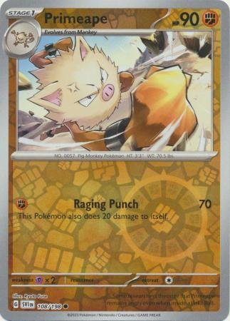 1775966.jpg 108/198 - Primeape - Common Reverse Holo