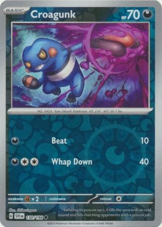 130/198 - Croagunk - Common Reverse Holo