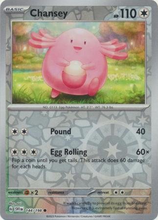 144/198 - Chansey - Common Reverse Holo