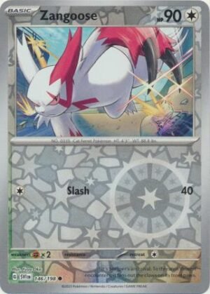 146/198 - Zangoose - Common Reverse Holo