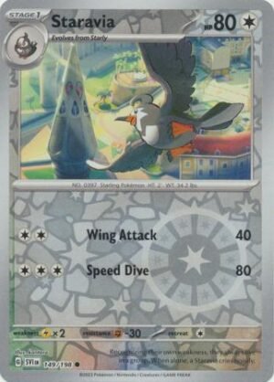 149/198 - Staravia - Common Reverse Holo