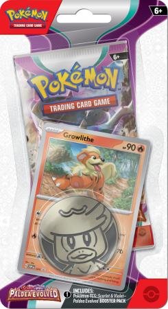 Scarlet & Violet: Paldea Evolved Checklane Blister w/ Growlithe Promo (Pokemon)
