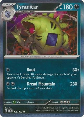 Tyranitar - 135/193 - Holo Rare