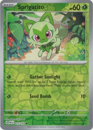 Sprigatito - 012/193 - Common Reverse Holo