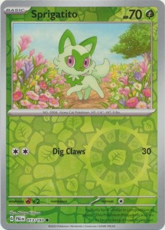 Sprigatito - 013/193 - Common Reverse Holo
