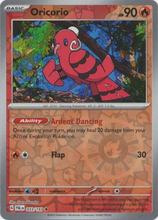 Oricorio - 033/193 - Holo Rare Reverse Holo