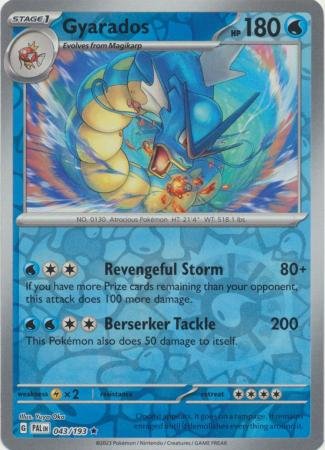 Gyarados - 043/193 - Holo Rare Reverse Holo