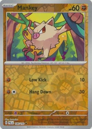 Mankey - 106/193 - Common Reverse Holo