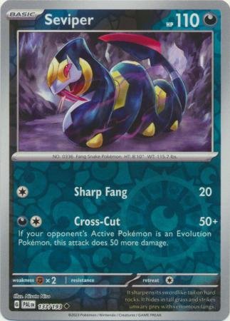 Seviper - 137/193 - Uncommon Reverse Holo