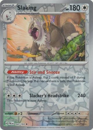 Slaking - 162/193 - Holo Rare Reverse Holo