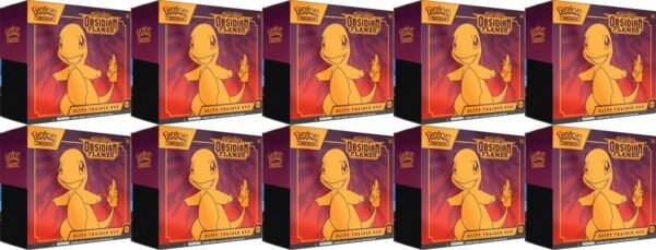 Scarlet & Violet Obsidian Flames Sealed Case of 10 Elite Trainer Boxes (Pokemon)