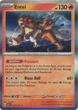 Entei - 030/197 - Holo Rare