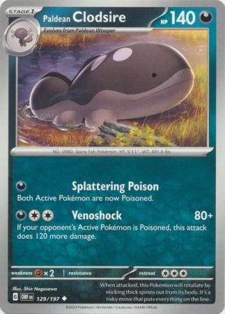 Paldean Clodsire - 129/197 - Uncommon
