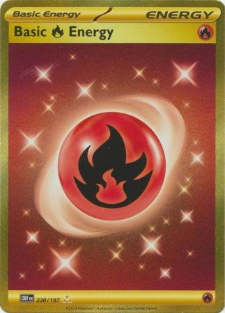 Basic Fire Energy - 230/197 - Gold Secret Rare