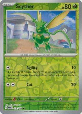 Scyther - 004/197 - Common Reverse Holo