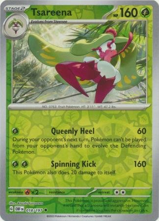 Tsareena - 018/197 - Uncommon Reverse Holo