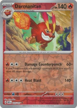 Darmanitan - 035/197 - Uncommon Reverse Holo