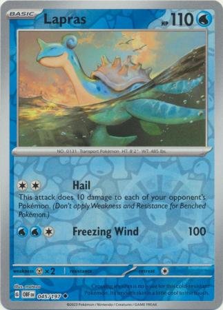 Lapras - 045/197 - Uncommon Reverse Holo