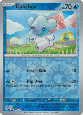 Cubchoo - 053/197 - Common Reverse Holo