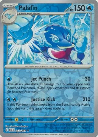 Palafin - 062/197 - Holo Rare Reverse Holo