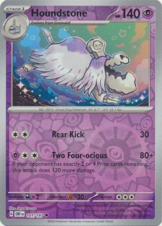 Houndstone - 101/197 - Uncommon Reverse Holo