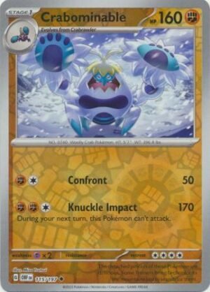 1784245.jpg Crabominable - 115/197 - Uncommon Reverse Holo