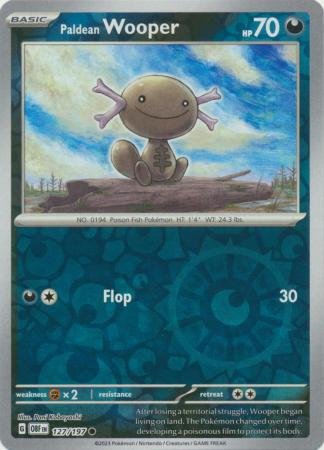 Paldean Wooper - 127/197 - Common Reverse Holo