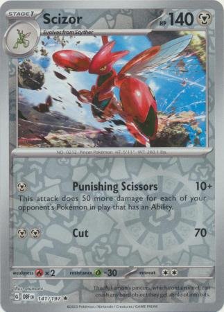 Scizor - 141/197 - Holo Rare Reverse Holo