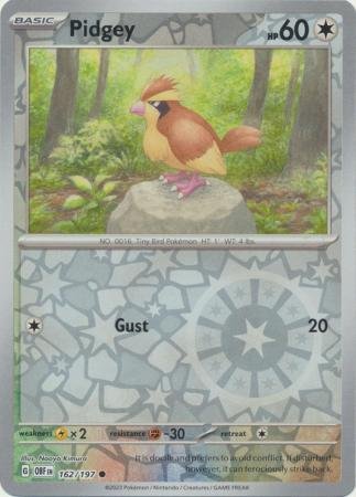 Pidgey - 162/197 - Common Reverse Holo