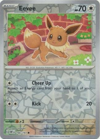 Eevee - 166/197 - Common Reverse Holo