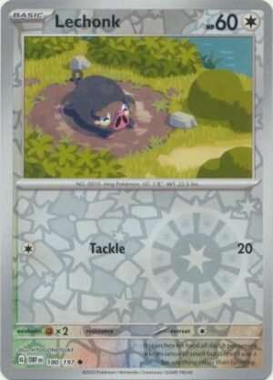 Lechonk - 180/197 - Common Reverse Holo