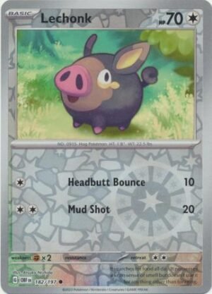 Lechonk - 182/197 - Common Reverse Holo