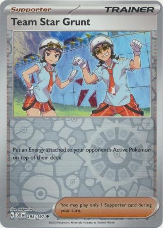 Team Star Grunt - 195/197 - Uncommon Reverse Holo