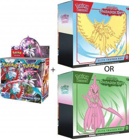 Scarlet & Violet: Paradox Rift Booster Box & Elite Trainer Combo (Pokemon)