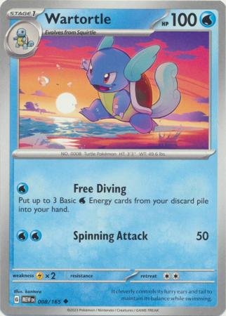 008/165 - Wartortle - Uncommon