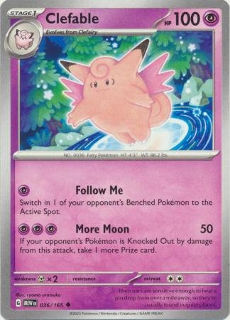 036/165 - Clefable - Uncommon