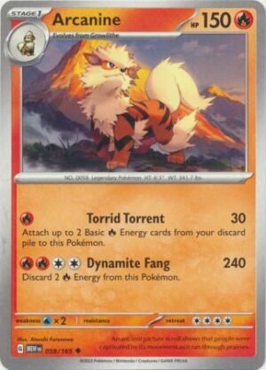 059/165 - Arcanine - Uncommon