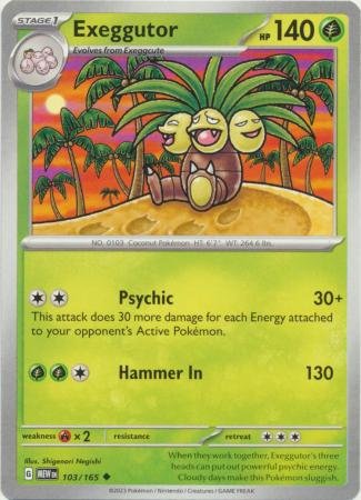 103/165 - Exeggutor - Uncommon