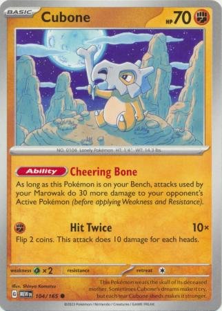 104/165 - Cubone - Common